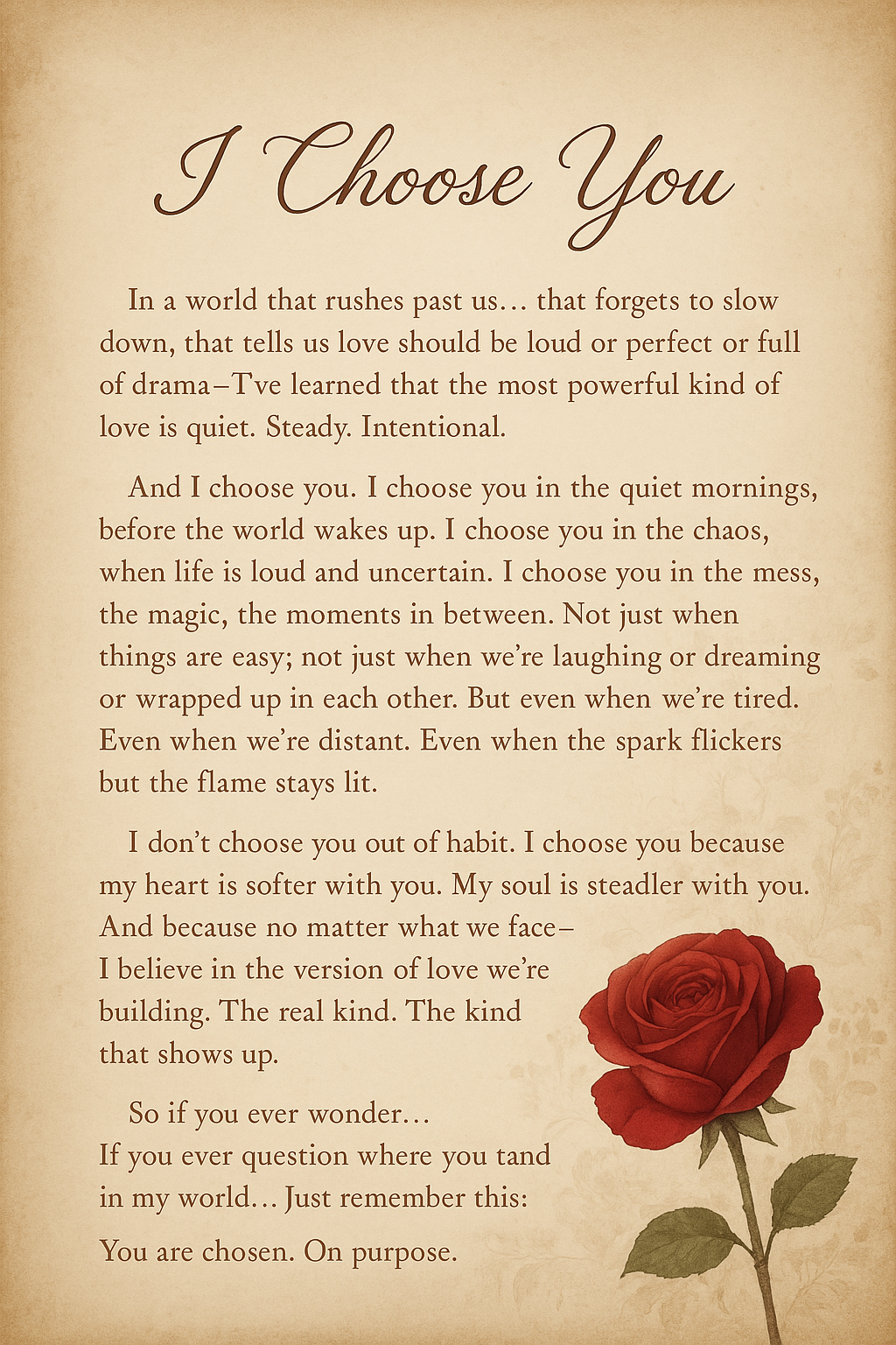 Sealed With Love Keepsake