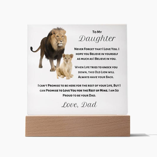 Old Lion Daughter Night light