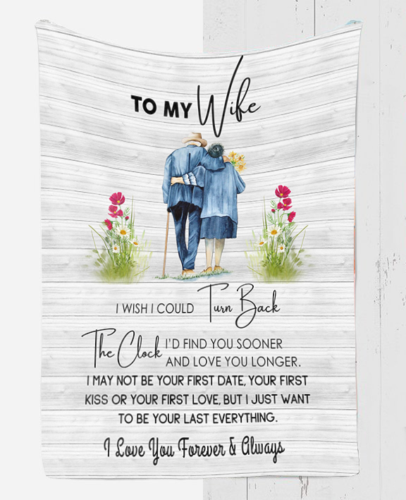 To My Wife - I Wish I Could Plush Fleece Blanket - 50x60