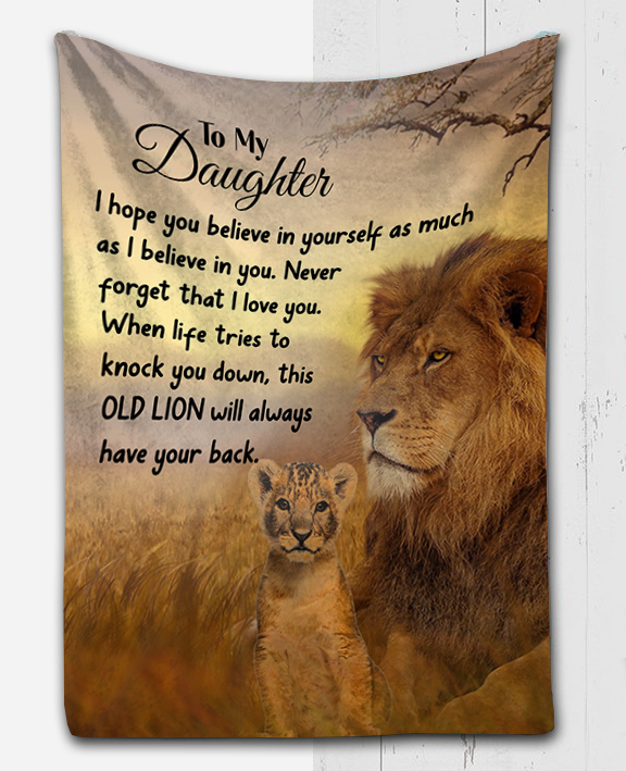 To My Daughter - I Hope You Believe Plush Fleece Blanket - 50x60