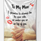 To My Man - I Promise Plush Fleece Blanket - 50x60