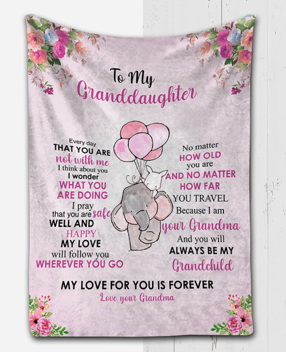 To My Granddaughter - No Matter How Plush Fleece Blanket - 50x60