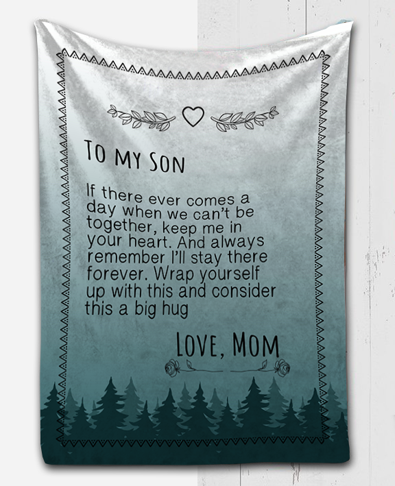 To My Son - If There ever Plush Fleece Blanket - 50x60