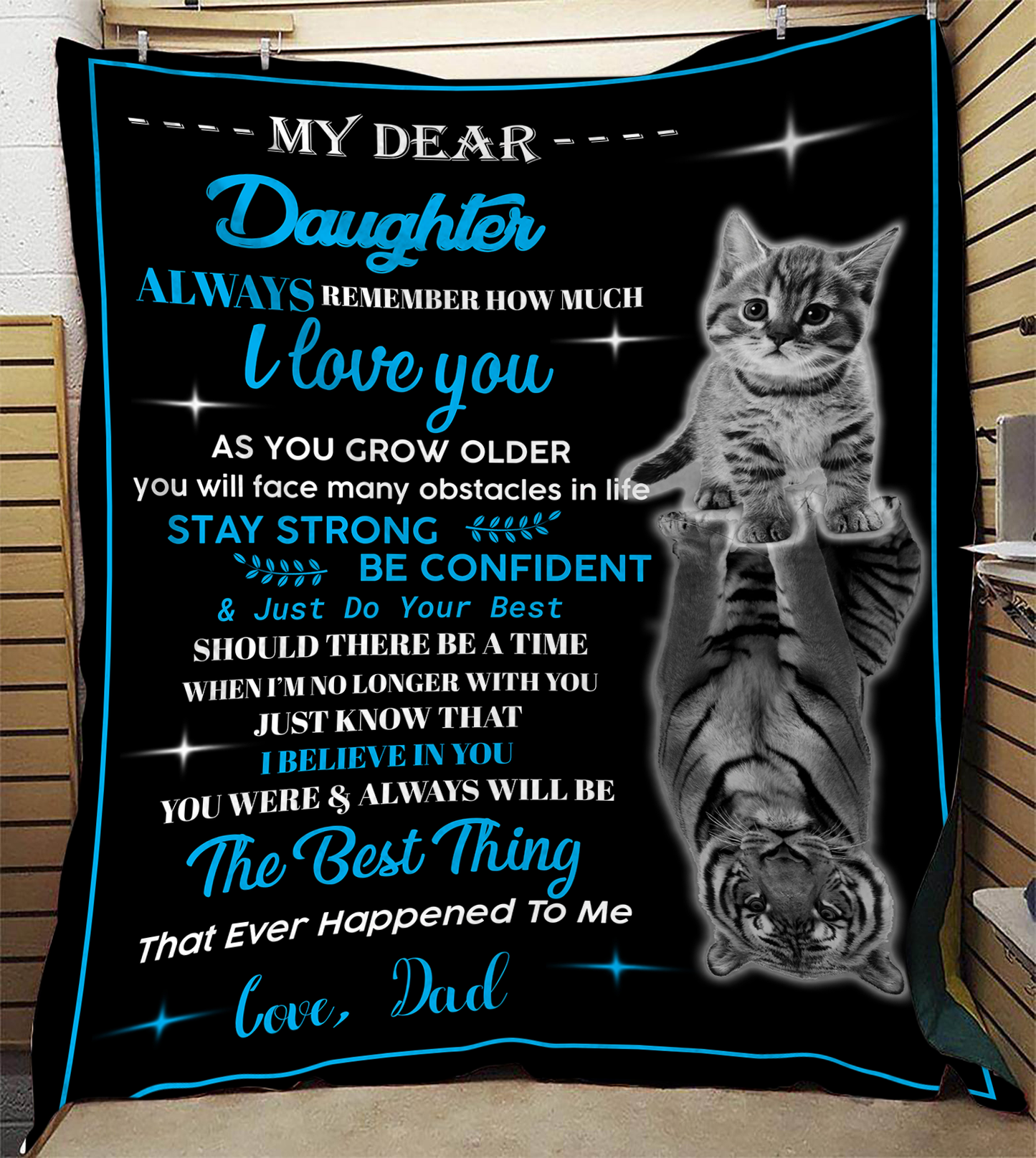 My Dear Daughter - Always Remember Plush Fleece Blanket - 50x60