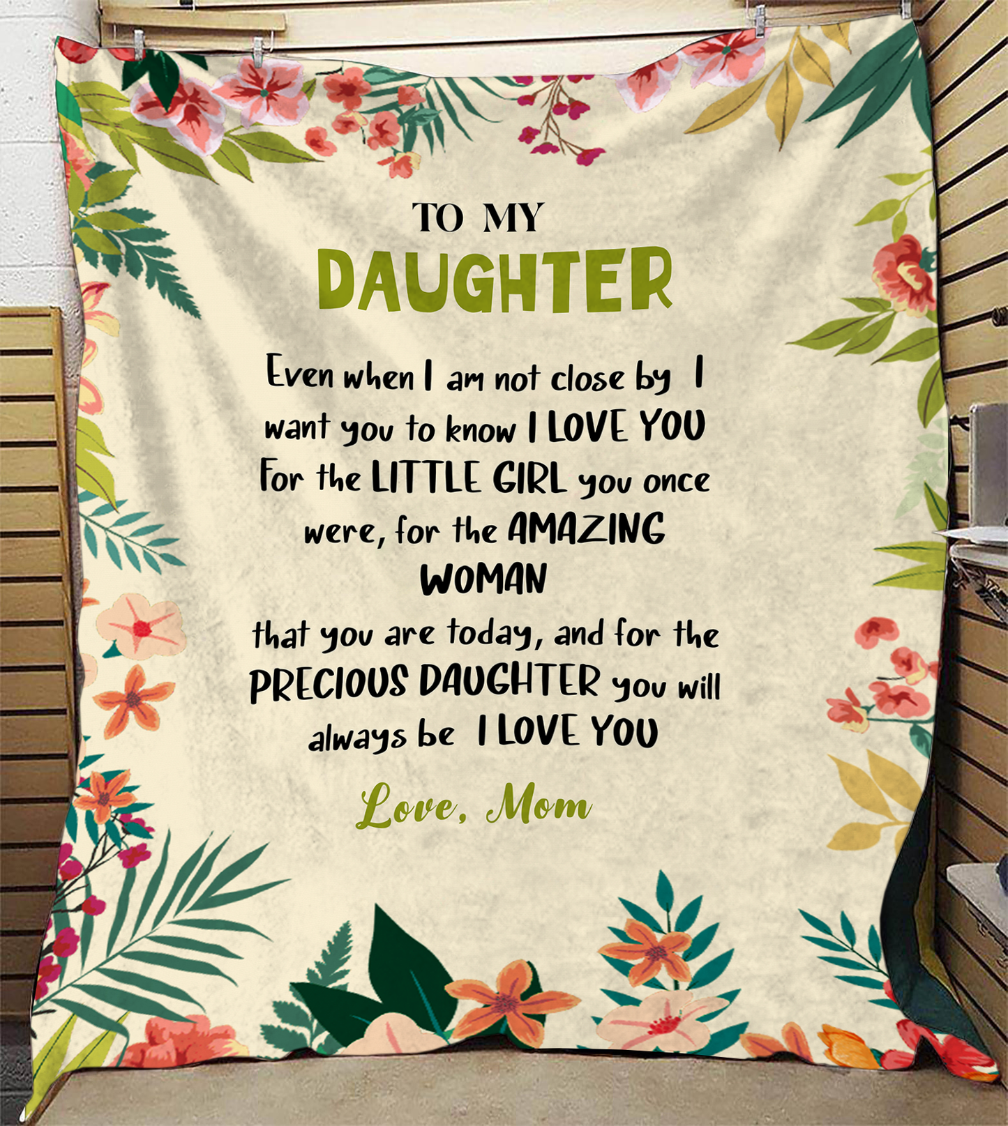 To My Precious Daughter Plush Fleece Blanket - 50x60