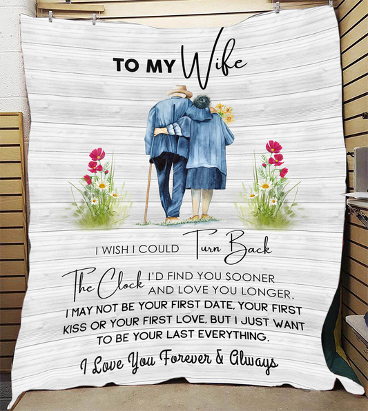 To My Wife - I Wish I Could Plush Fleece Blanket - 50x60