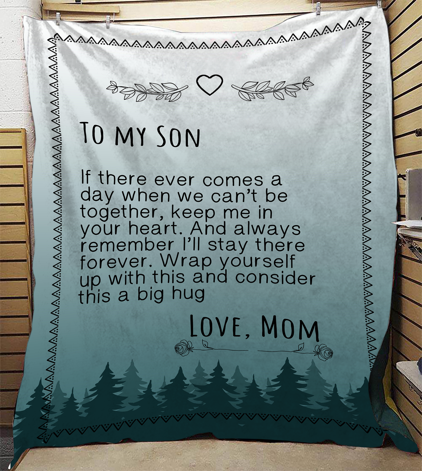 To My Son - If There ever Plush Fleece Blanket - 50x60