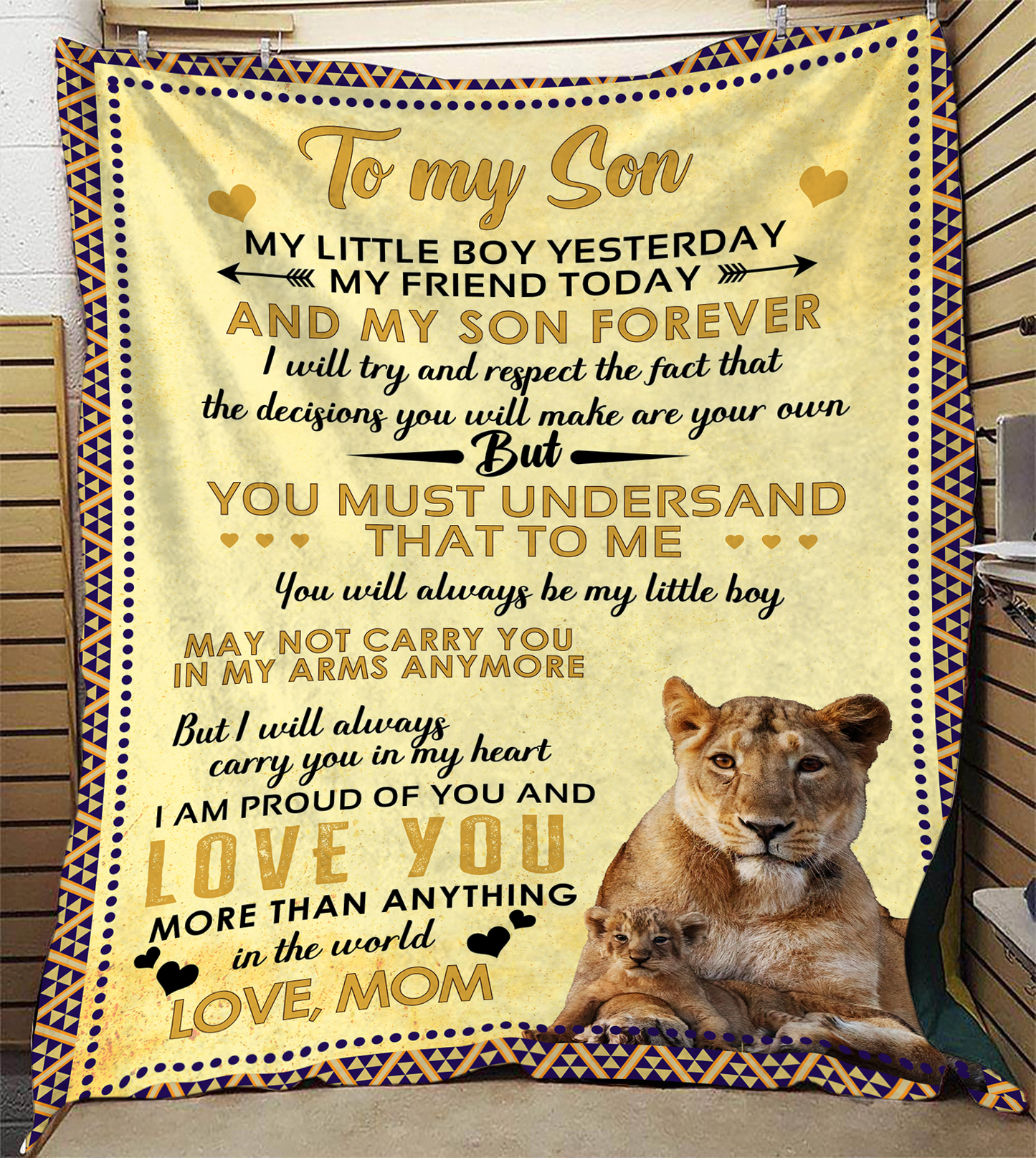 To My Son - I Am Proud Plush Fleece Blanket - 50x60