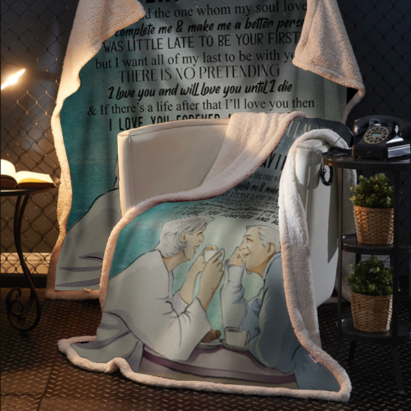 To My Soulmate - The Day I Met You Plush Fleece Blanket - 50x60