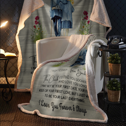To My Wife - I Wish I Could Plush Fleece Blanket - 50x60