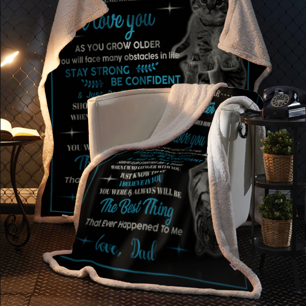 My Dear Daughter - Always Remember Plush Fleece Blanket - 50x60