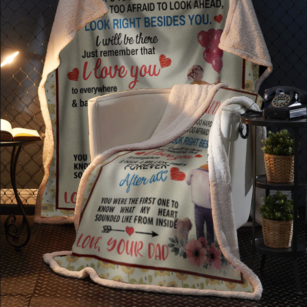 To My Beautiful Daughter - After All Plush Fleece Blanket - 50x60