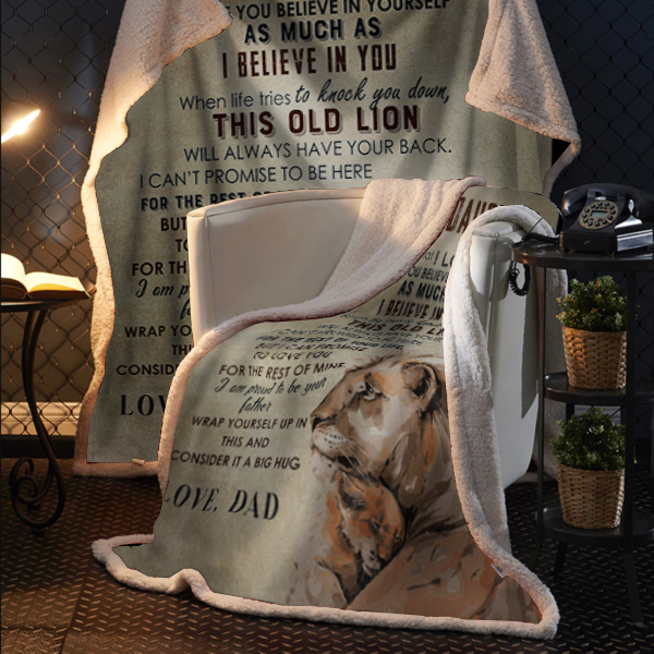 To my Daughter - I Love You Plush Fleece Blanket - 50x60