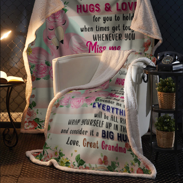 To My Great Granddaughter Plush Fleece Blanket - 50x60