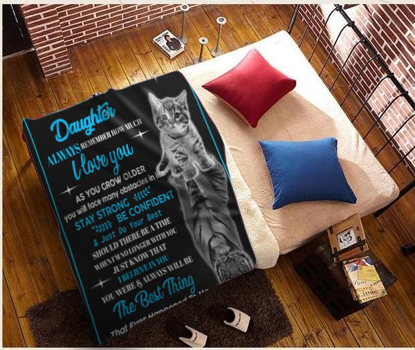 My Dear Daughter - Always Remember Plush Fleece Blanket - 50x60