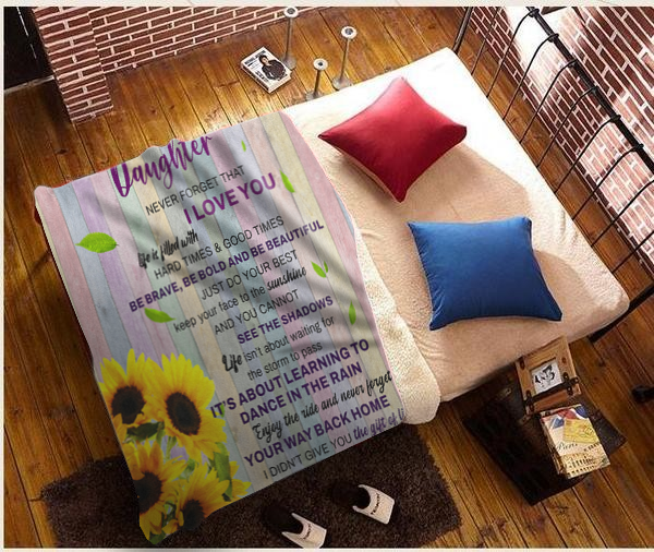 To My Daughter - The Gift Of Life Plush Fleece Blanket - 50x60