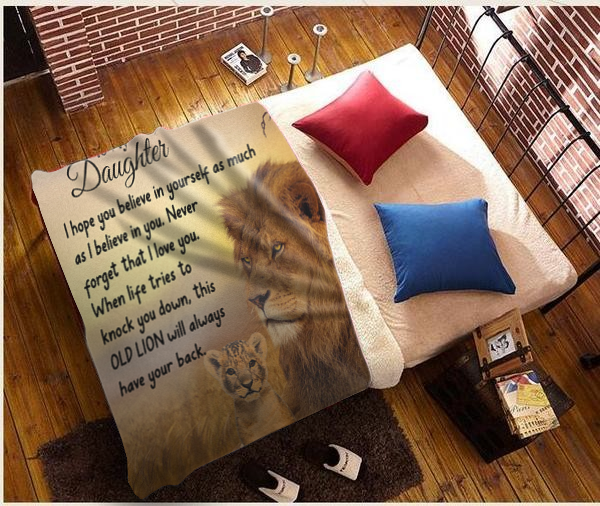 To My Daughter - I Hope You Believe Plush Fleece Blanket - 50x60