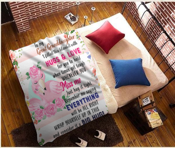 To My Great Granddaughter Plush Fleece Blanket - 50x60