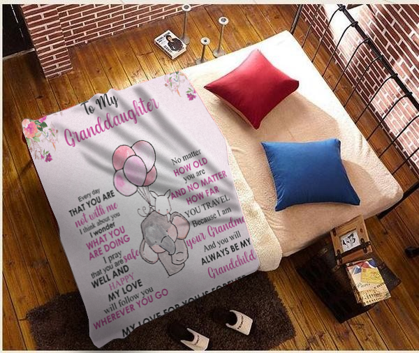 To My Granddaughter - No Matter How Plush Fleece Blanket - 50x60