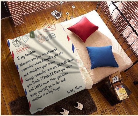 To My Daughter - Always Remember Plush Fleece Blanket - 50x60