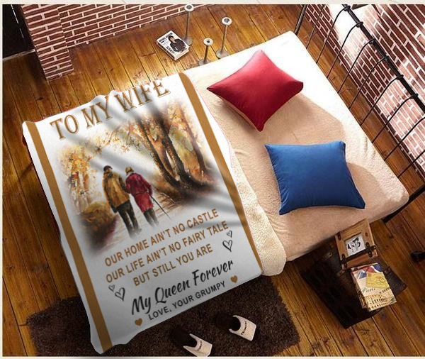 To My Wife - Our Home Plush Fleece Blanket - 50x60