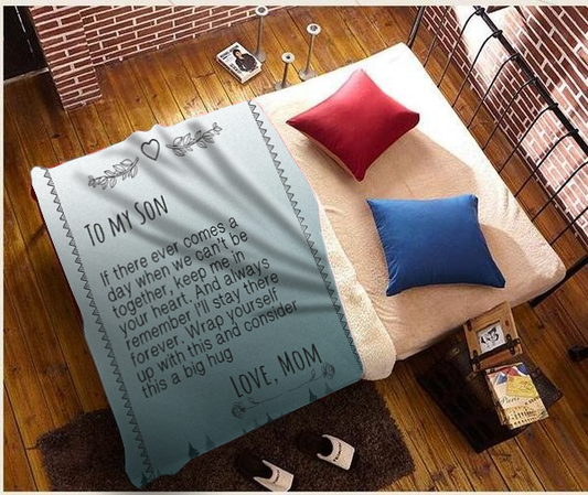 To My Son - If There ever Plush Fleece Blanket - 50x60