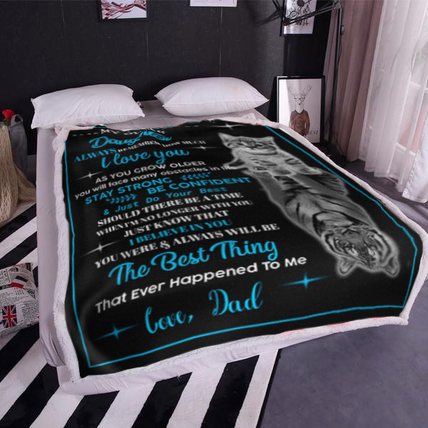 My Dear Daughter - Always Remember Plush Fleece Blanket - 50x60