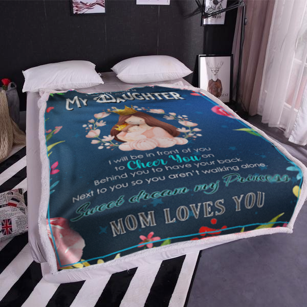 Goodnight My Daughter Plush Fleece Blanket - 50x60