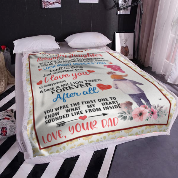 To My Beautiful Daughter - After All Plush Fleece Blanket - 50x60