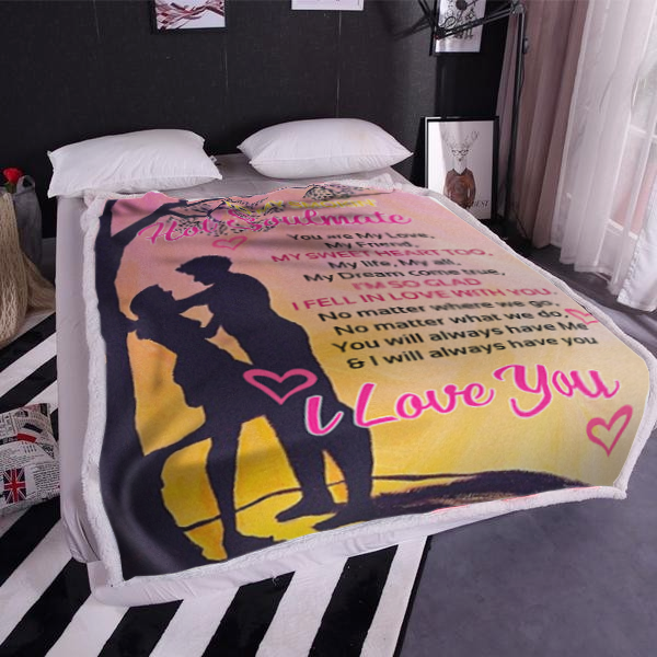 To My Smokin' Hot Soulmate Plush Fleece Blanket - 50x60