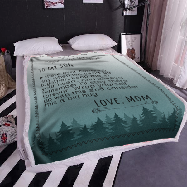 To My Son - If There ever Plush Fleece Blanket - 50x60