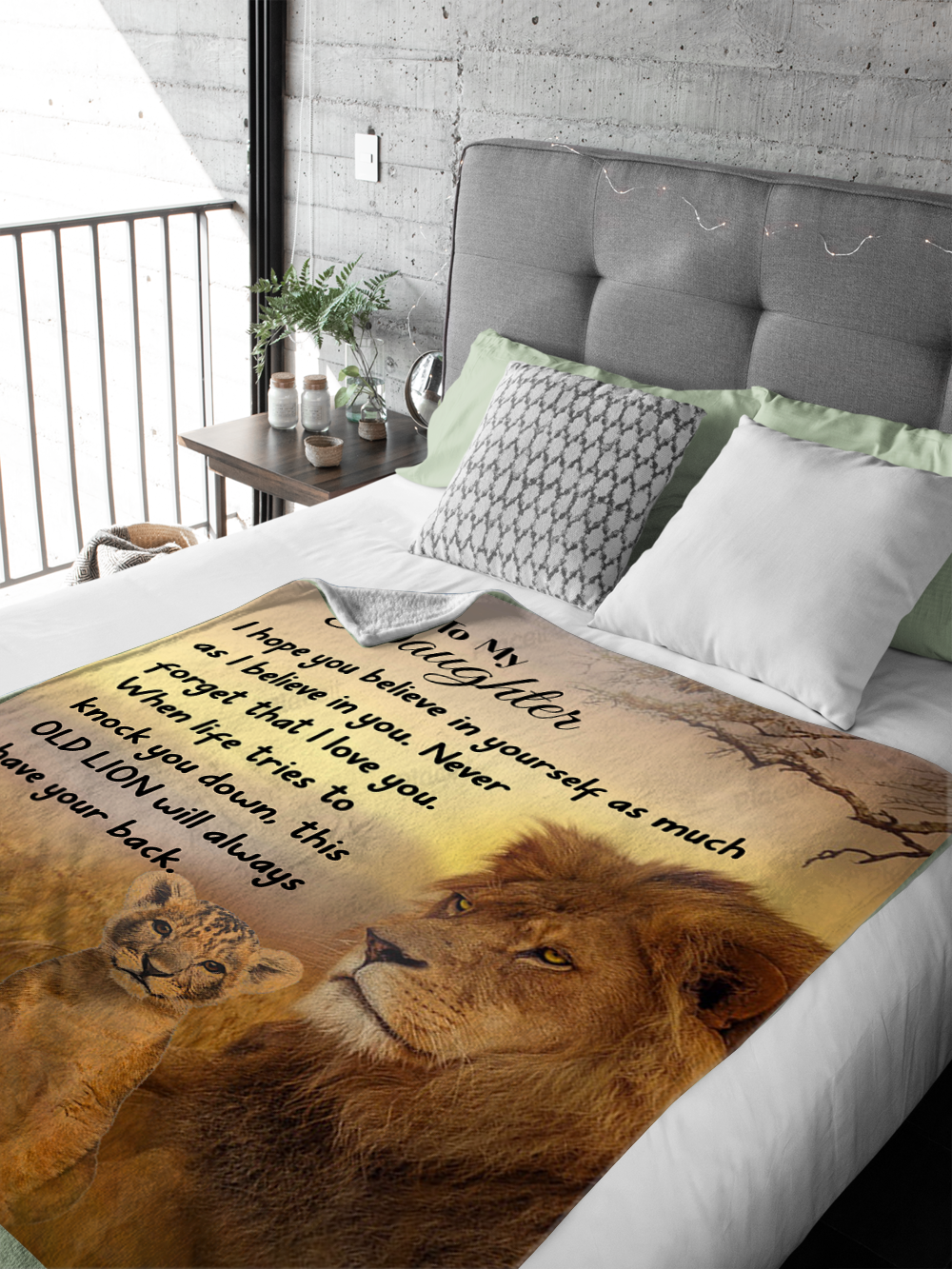 To My Daughter - I Hope You Believe Plush Fleece Blanket - 50x60