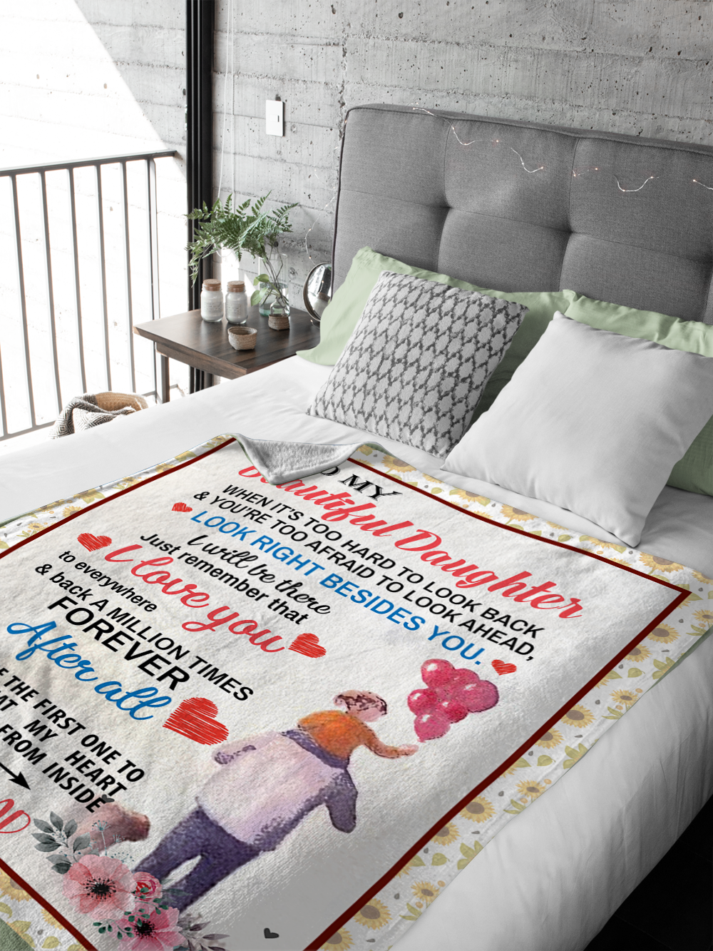 To My Beautiful Daughter - After All Plush Fleece Blanket - 50x60