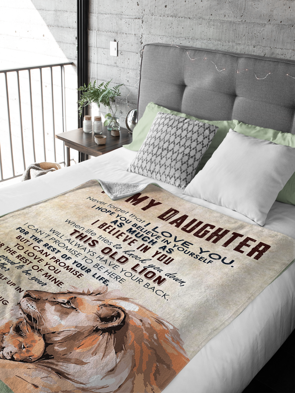 To my Daughter - I Love You Plush Fleece Blanket - 50x60