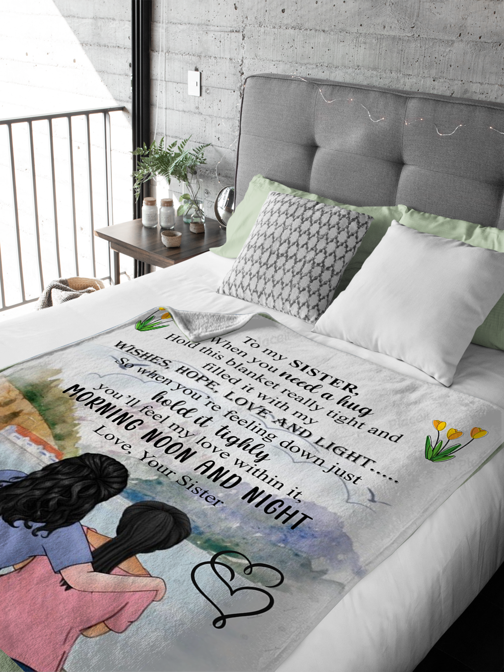 To My Sister - When You Need Plush Fleece Blanket - 50x60