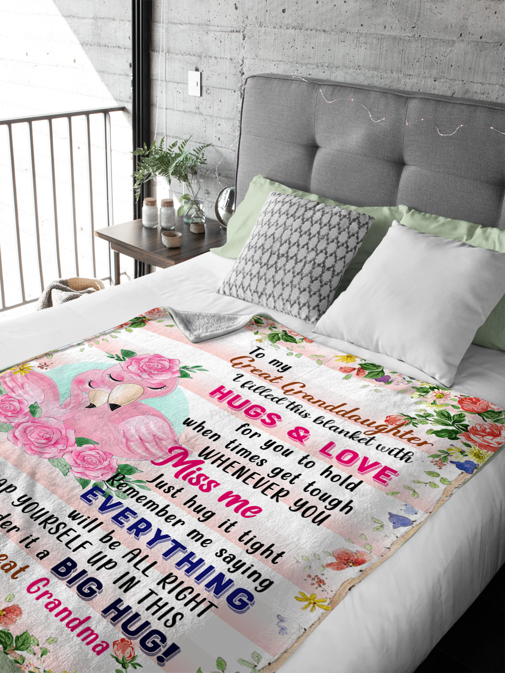 To My Great Granddaughter Plush Fleece Blanket - 50x60