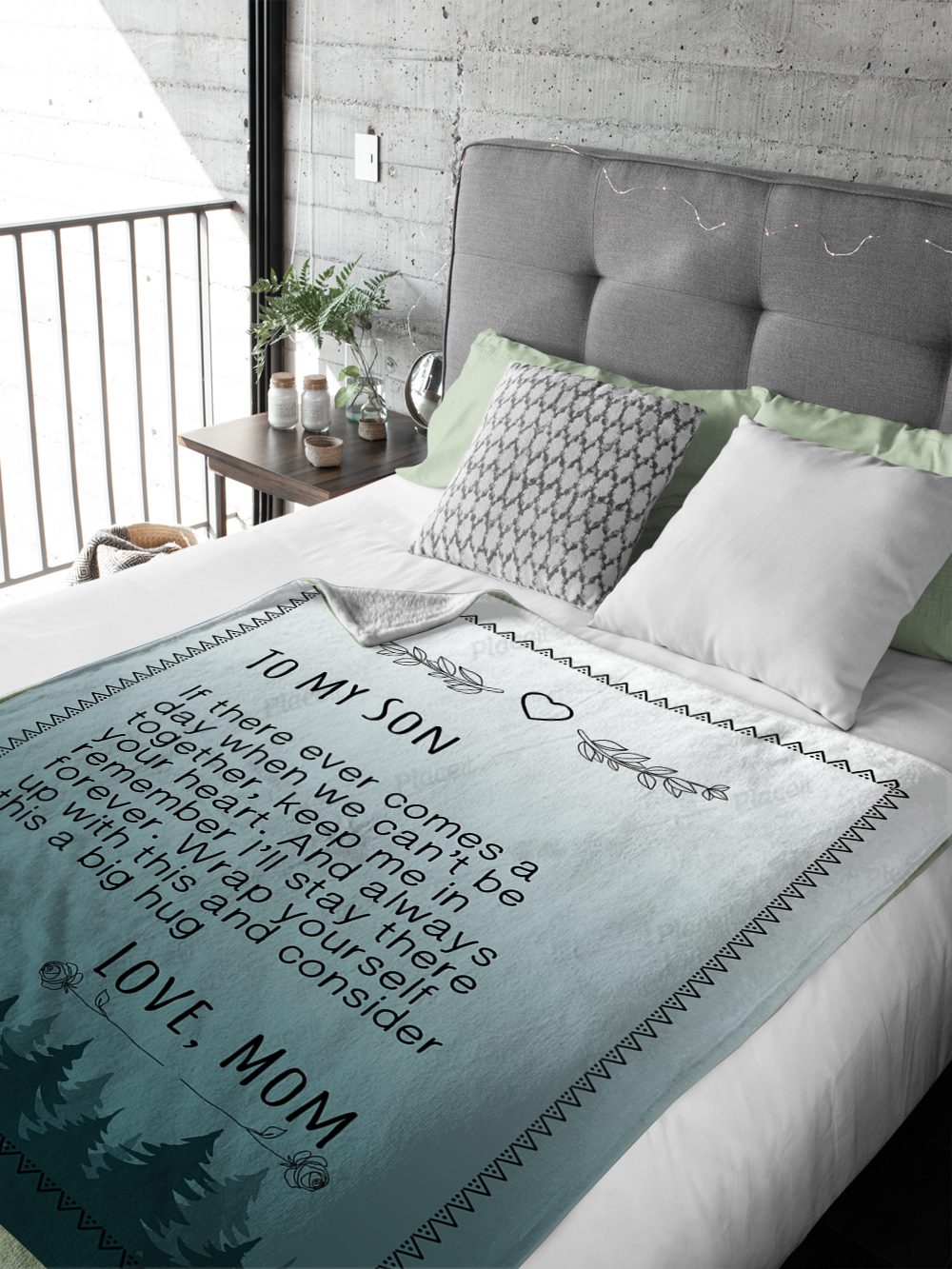 To My Son - If There ever Plush Fleece Blanket - 50x60