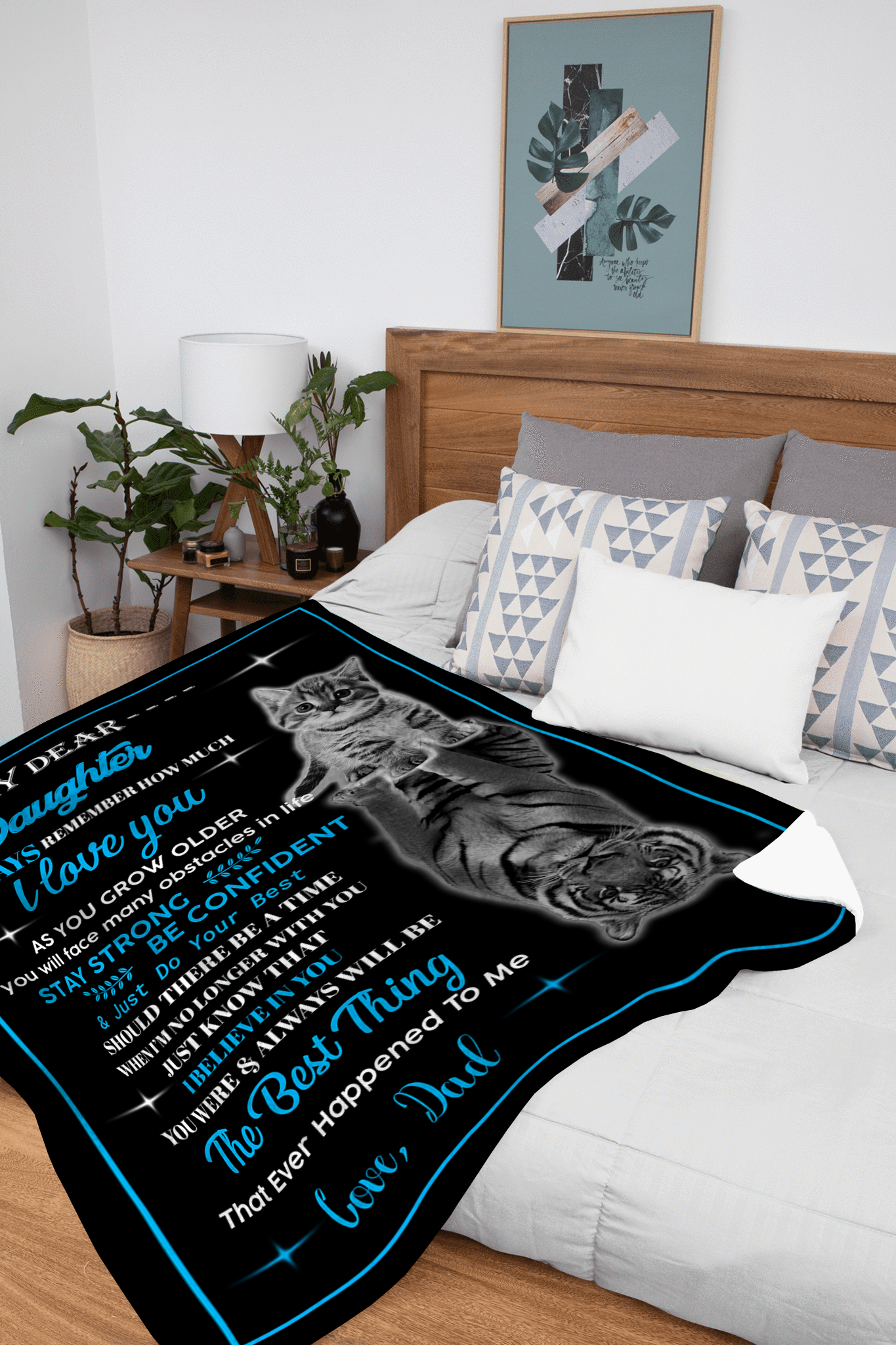 My Dear Daughter - Always Remember Plush Fleece Blanket - 50x60