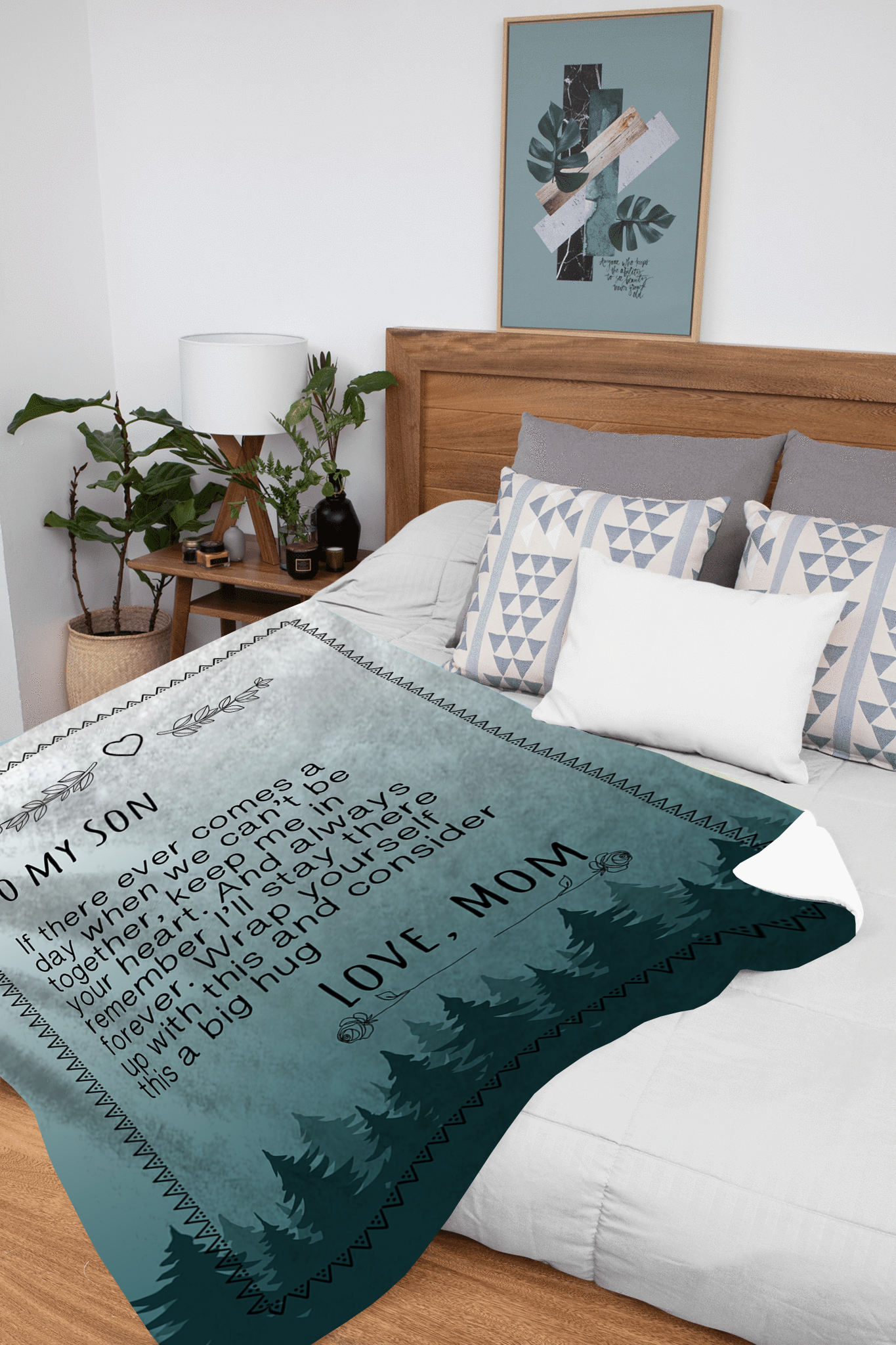 To My Son - If There ever Plush Fleece Blanket - 50x60