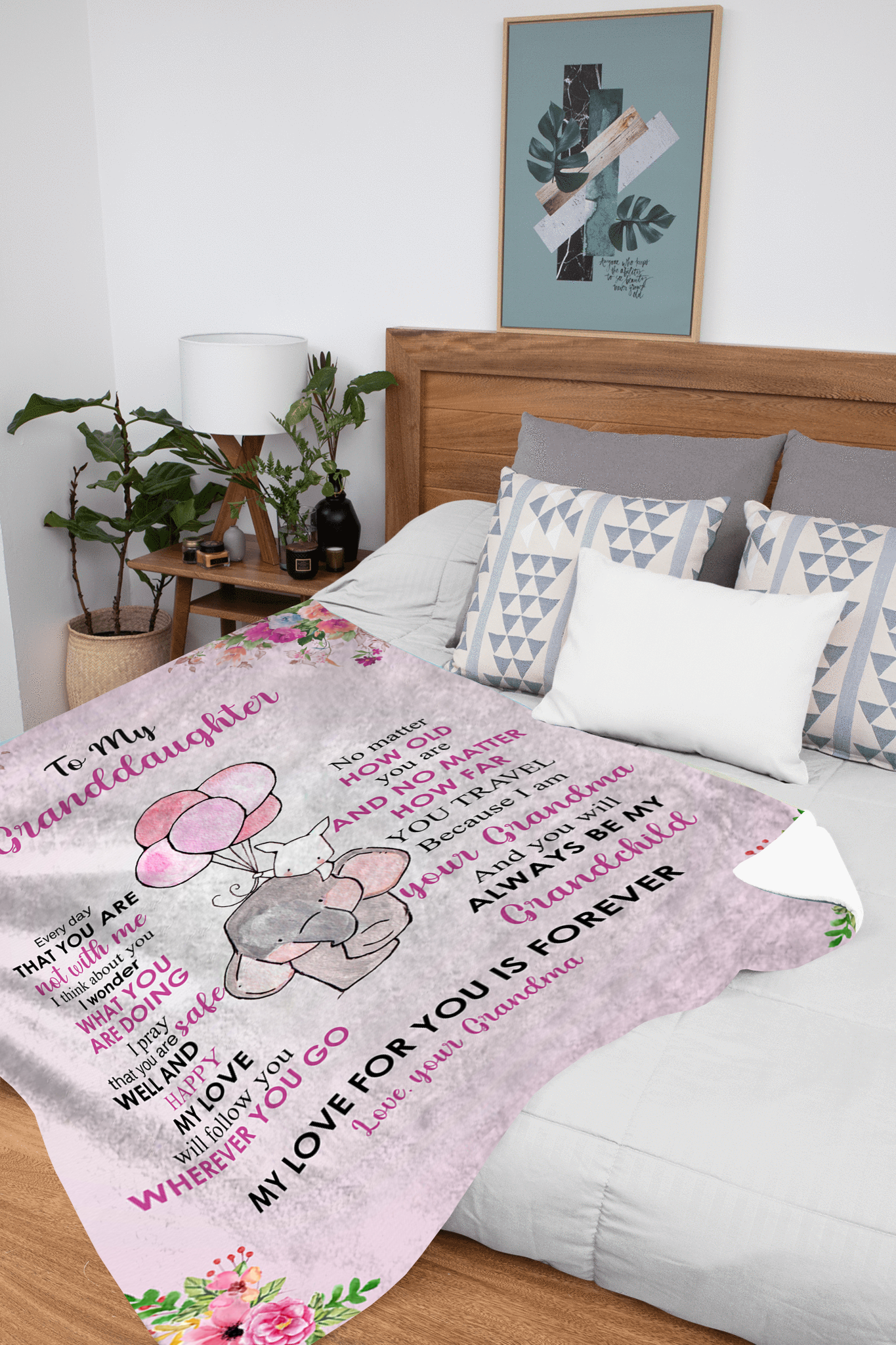 To My Granddaughter - No Matter How Plush Fleece Blanket - 50x60