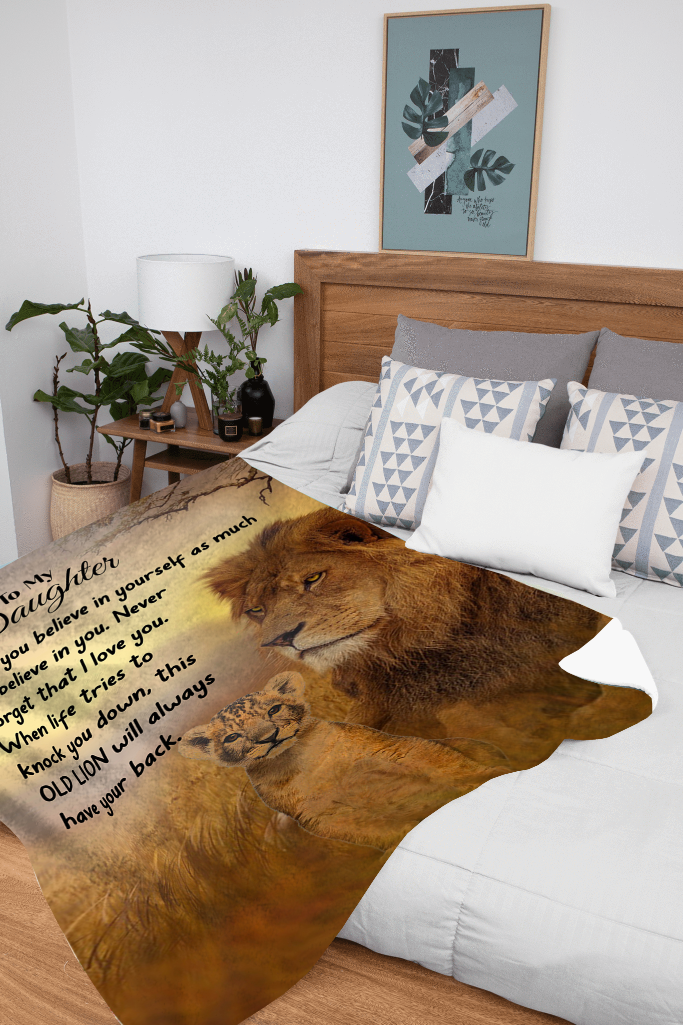 To My Daughter - I Hope You Believe Plush Fleece Blanket - 50x60