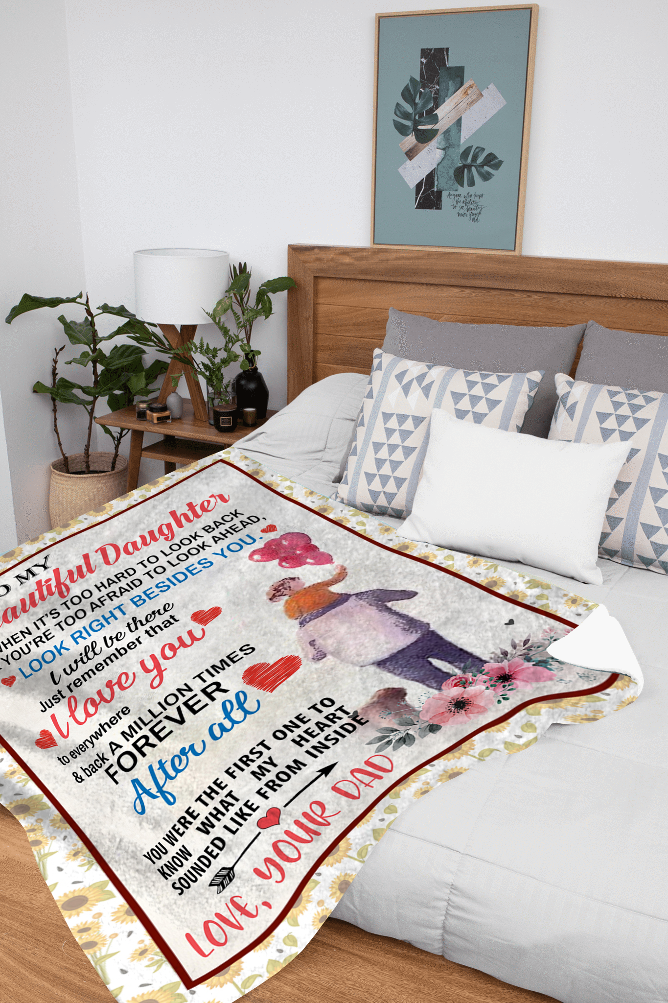 To My Beautiful Daughter - After All Plush Fleece Blanket - 50x60