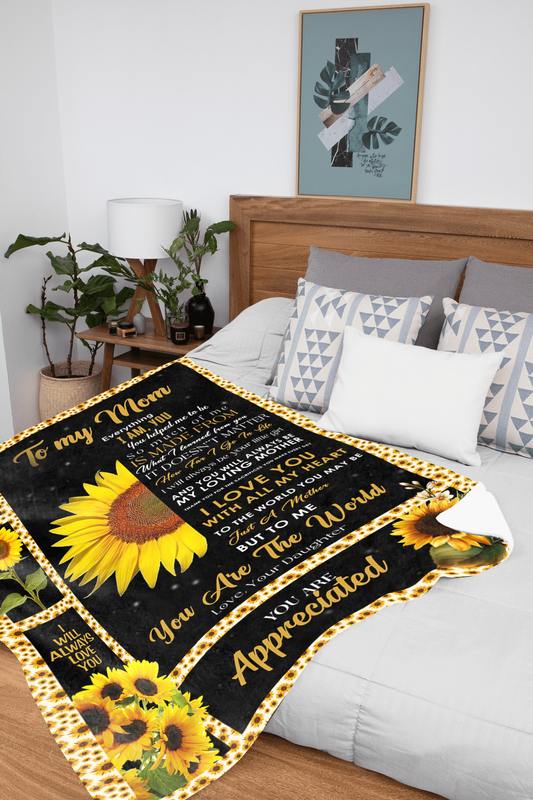 To My Mom - Everything I Am Plush Fleece Blanket - 50x60