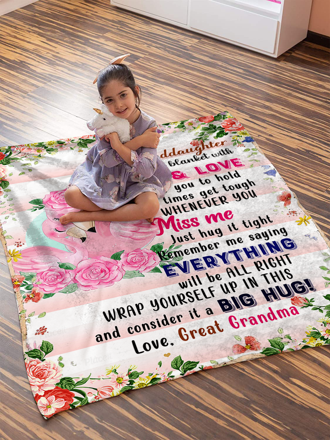 To My Great Granddaughter Plush Fleece Blanket - 50x60