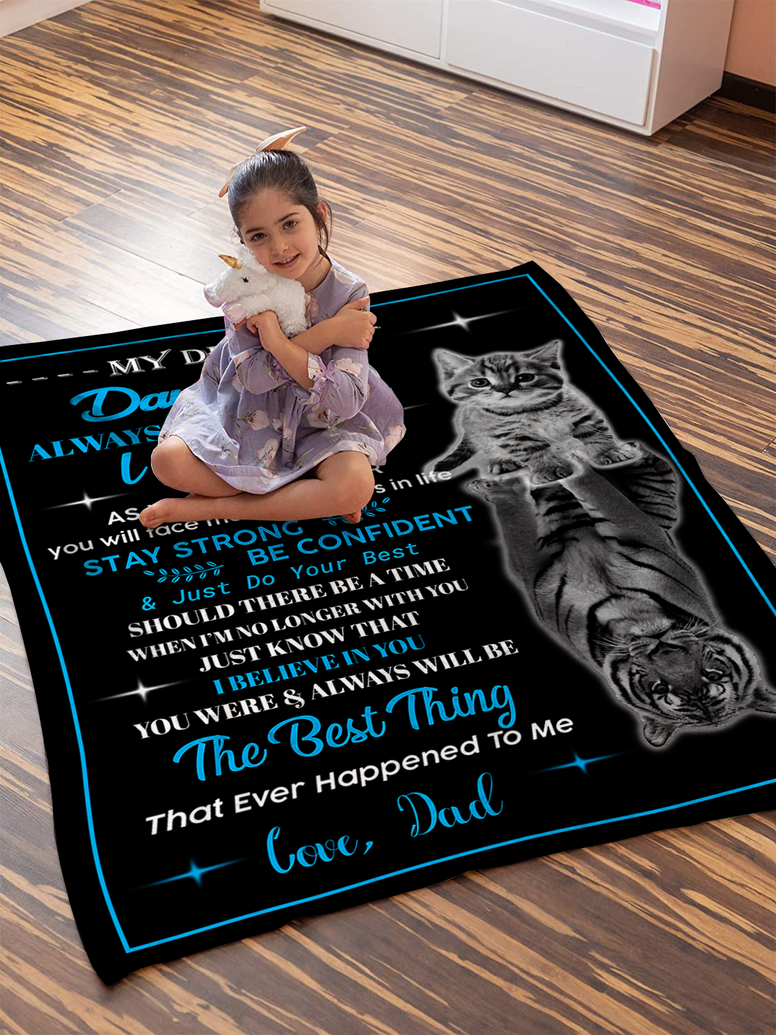 My Dear Daughter - Always Remember Plush Fleece Blanket - 50x60