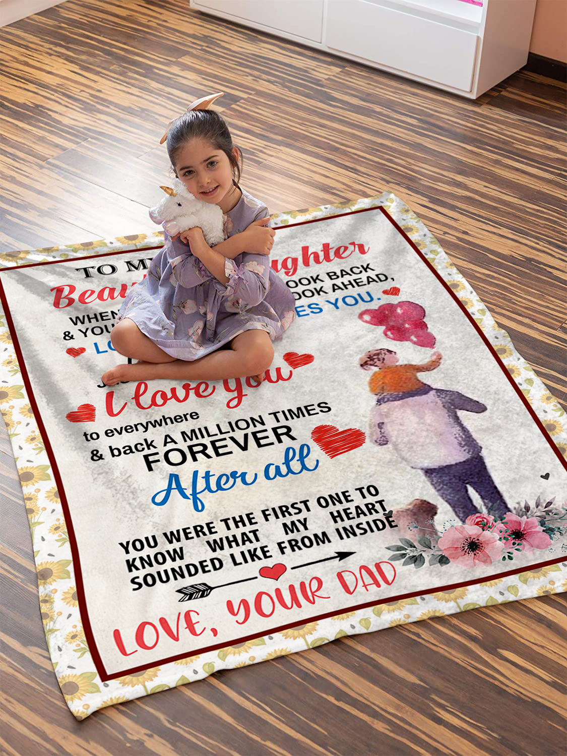 To My Beautiful Daughter - After All Plush Fleece Blanket - 50x60