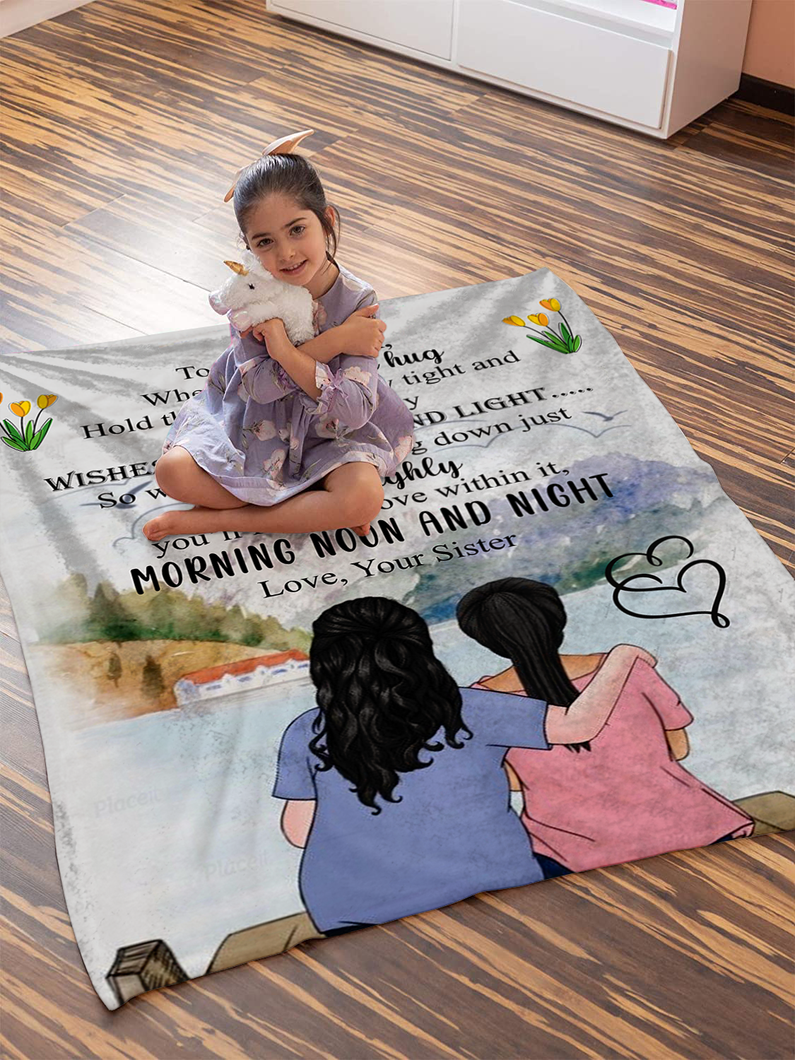 To My Sister - When You Need Plush Fleece Blanket - 50x60