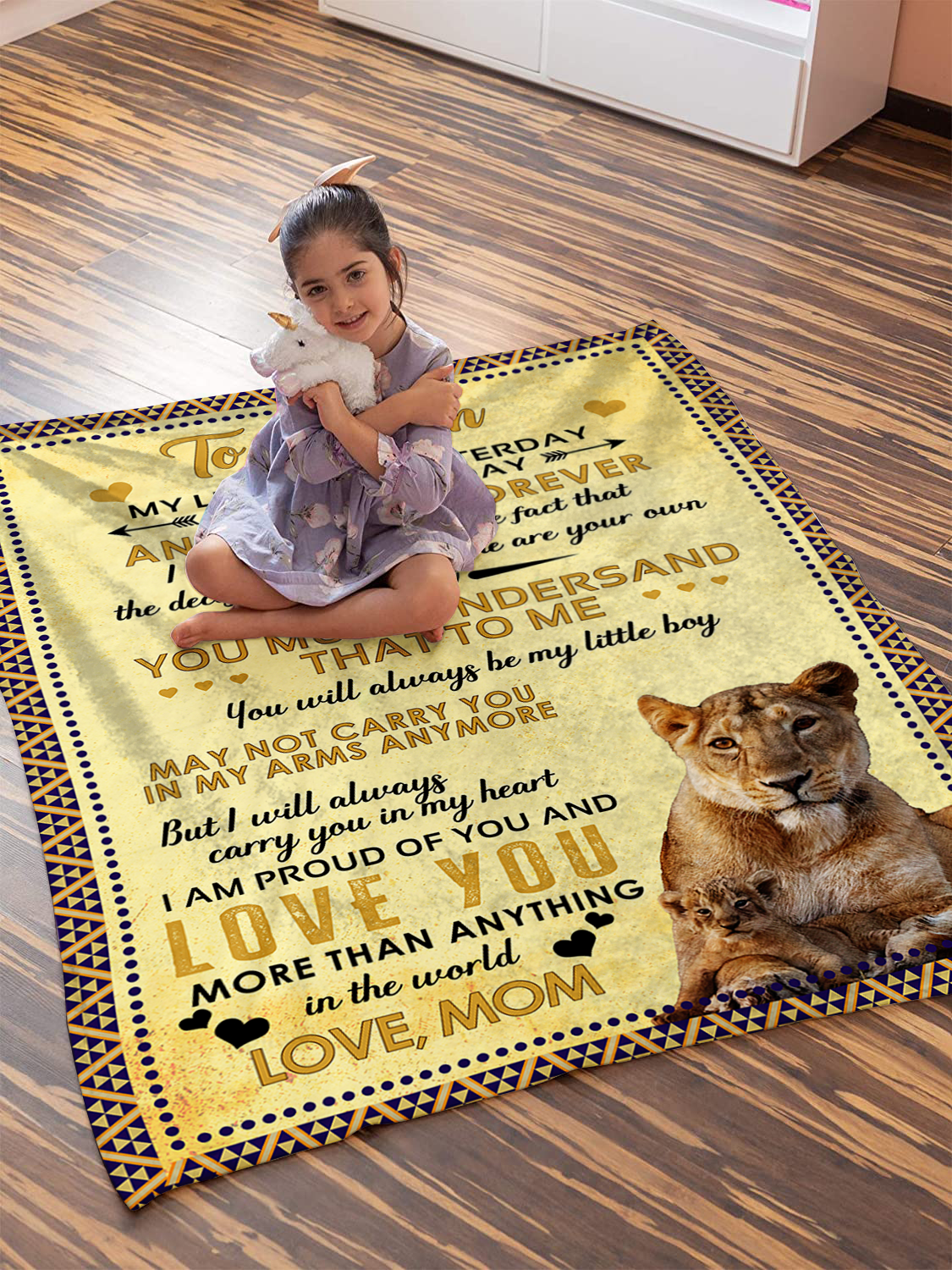 To My Son - I Am Proud Plush Fleece Blanket - 50x60