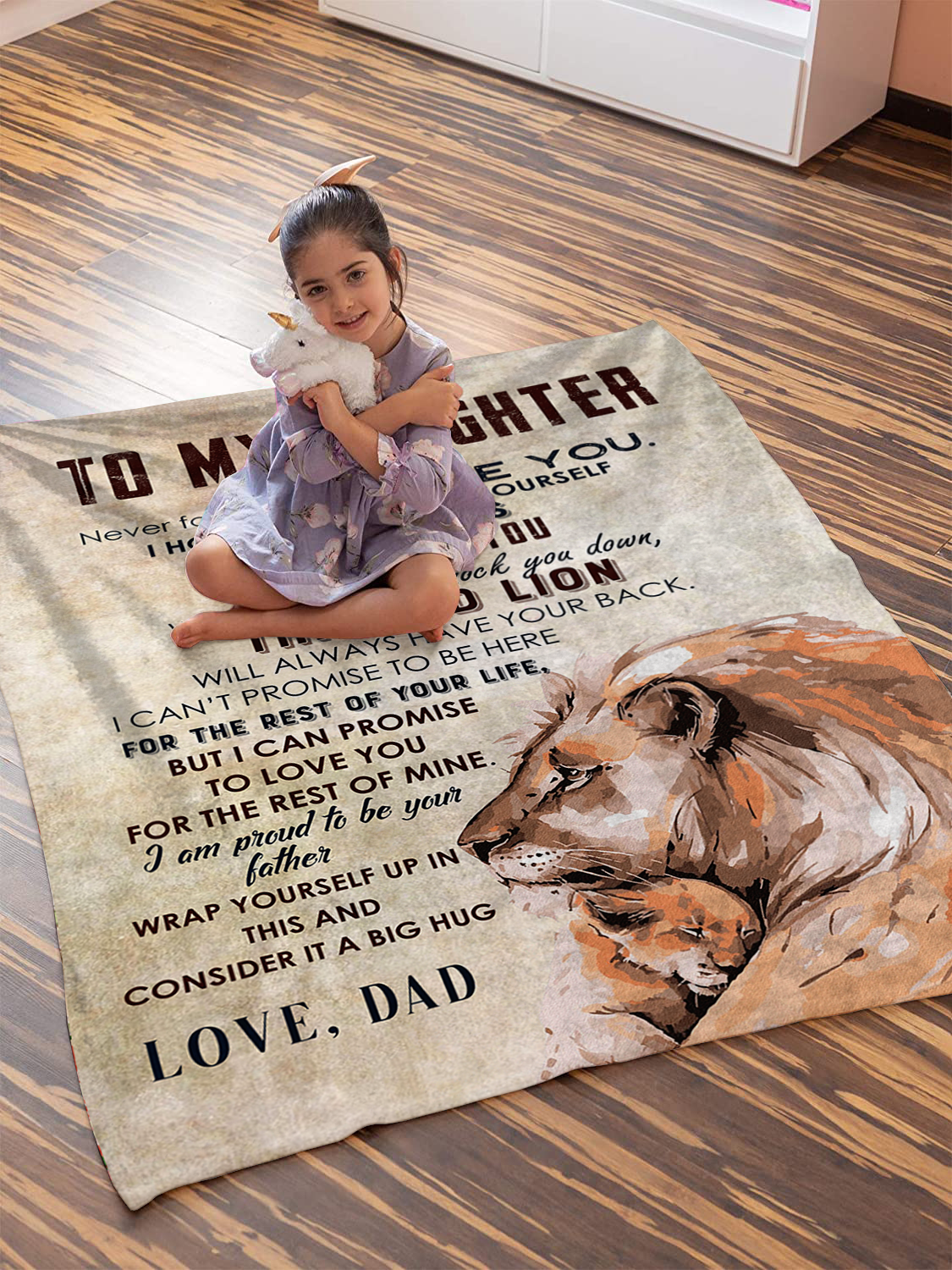 To my Daughter - I Love You Plush Fleece Blanket - 50x60