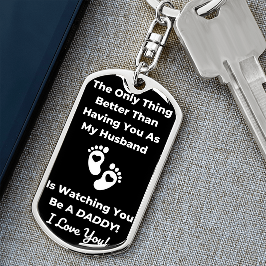 Husband/Daddy Keychain